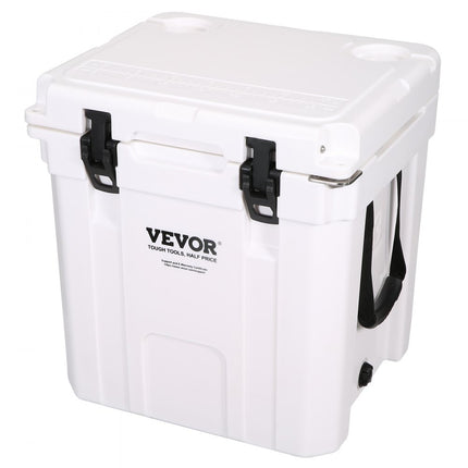 VEVOR passieve koelbox ijsbox 36,34 L, geïsoleerde koelbox camping thermische box 30-35 blikjes, camping box koelkast met flesopener, isolatiekoelbox draagbaar, ijskistkoeler multifunctioneel