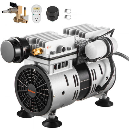 VEVOR vijverbeluchter, 550 W vermogen, 5,2 CFM voor maximaal 3 hectare 15 m meer, vijverbeluchtingsset inclusief compressor en timer en kleppen, luchtcompressor voor zuurstofcirculatie in diep water voor vijvermeer