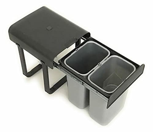 Derins Abfallsammler, Kunststsoff, Grau