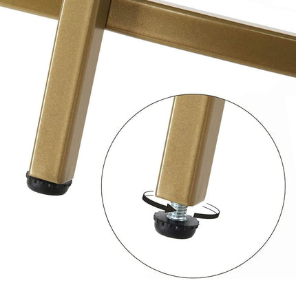 VASAGLE Salontafel, bijzettafel rond, 84 x 84 x 45,5 cm, glazen