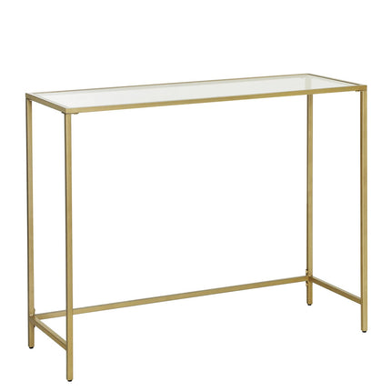 VASAGLE Console table, tempered glass side table