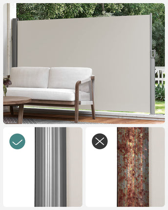 SONGMICS zijluifel, 180 x 400 cm (H x L), privacyscherm GSA184E01