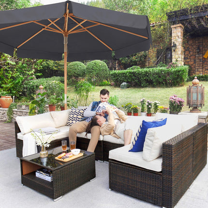 SONGMICS Parasol 300 cm, octagonal garden parasol