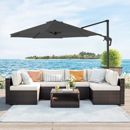 SONGMICS Garden Patio Offset Parasol