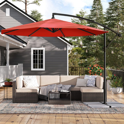 SONGMICS Sunshade, traffic light umbrella Ø 3 m