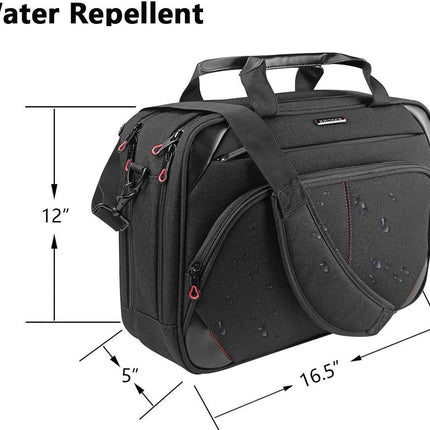 KROSER laptoptas 15,6 inch zakelijke tas laptop schoudertas waterafstotende schoudertas duurzame tablet hoes met RFID-tassen voor college/heren/vrouwen/mannen/dames