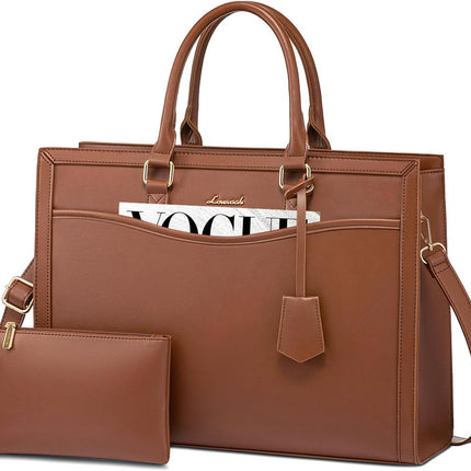 LOVEVOOK Laptoptas 15,6 inch zwarte handtas dames grote shopper tas lederen tote bag werktas schoudertas aktetas uni tas lerarentas schoudertas schoudertas voor business school