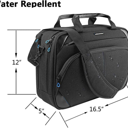 KROSER laptoptas 15,6 inch zakelijke tas laptop schoudertas waterafstotende schoudertas duurzame tablet hoes met RFID-tassen voor college/heren/vrouwen/mannen/dames