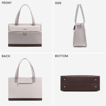 LOVEVOOK Laptoptassen voor vrouwen dames werktassen grote draagtas met laptopvak designer handtas stijlvolle PU-lederen aktetas voor school schoudertas voor kantoor en bedrijf