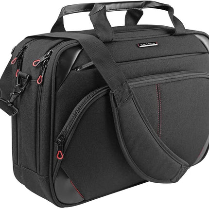 KROSER laptoptas 15,6 inch zakelijke tas laptop schoudertas waterafstotende schoudertas duurzame tablet hoes met RFID-tassen voor college/heren/vrouwen/mannen/dames