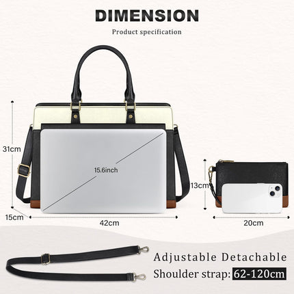 Sierra Handtas dames shopper dames groot met portemonnee 2-delige set