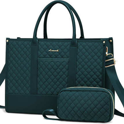 LOVEVOOK Laptoptas Dames, Waterdichte Werktas Handtas Grote Schooltas Shopper Zakelijke Tas Aktetas Lerarentas, Leren Tote Bag Notebooktas voor Kantoor Universiteit