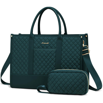 LOVEVOOK Laptoptas Dames, Waterdichte Werktas Handtas Grote Schooltas Shopper Zakelijke Tas Aktetas Lerarentas, Leren Tote Bag Notebooktas voor Kantoor Universiteit