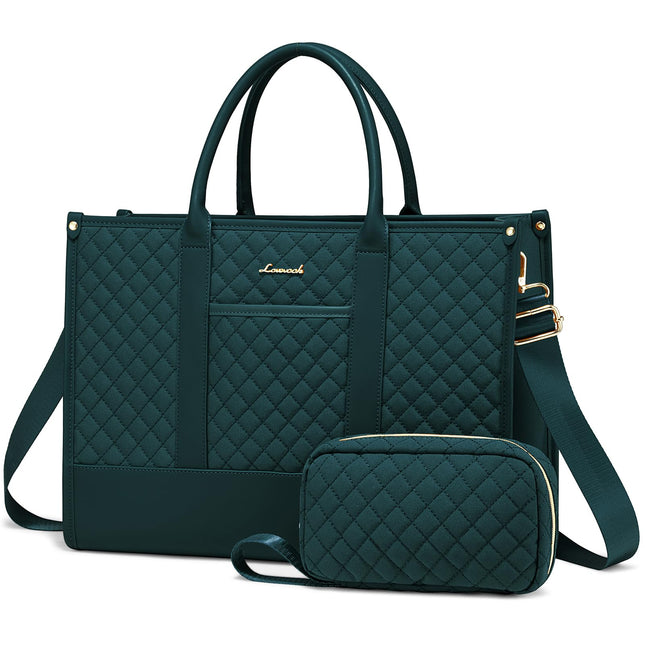 LOVEVOOK Laptoptas Dames, Waterdichte Werktas Handtas Grote Schooltas Shopper Zakelijke Tas Aktetas Lerarentas, Leren Tote Bag Notebooktas voor Kantoor Universiteit