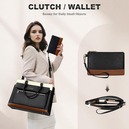 Sierra Handtas dames shopper dames groot met portemonnee 2-delige set