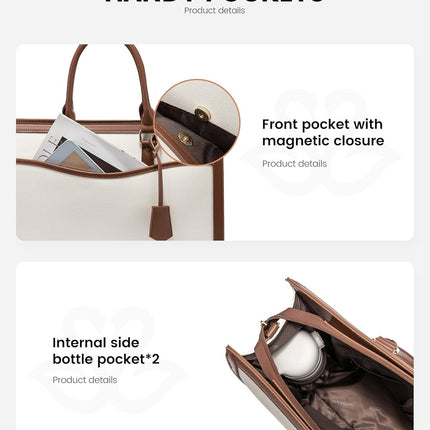 LOVEVOOK Laptoptas 15,6 inch zwarte handtas dames grote shopper tas lederen tote bag werktas schoudertas aktetas uni tas lerarentas schoudertas schoudertas voor business school