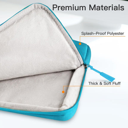 Sierra Laptop Sleeve Hoes voor 13,3 Inch MacBook Air/Pro, 14 Inch MacBook Pro M4 / M3 / M2 / M1 2021-2024, 13-13,6 Inch Laptop Notebook, Case Bag Waterdichte Beschermhoes (Blauw)