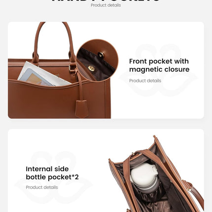 LOVEVOOK Laptoptas 15,6 inch zwarte handtas dames grote shopper tas lederen tote bag werktas schoudertas aktetas uni tas lerarentas schoudertas schoudertas voor business school