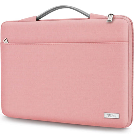 Sierra Laptop Hoes Sleeve Draagtas voor 15,6 Inch HP Lenovo Acer Dell Samsung notebook, MacBook Pro 16 Inch Cover met Intrekbare Handgreep, Roze