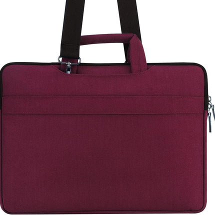 Sierra 17.3 inch LaptopTas Waterdichte Zakelijke Aktetas Messenger Bag Schoudertas werktas notebooktas voor 17.3" Dell/MSI GS73VR Stealth Pro/IdeaPad/HP Envy/LG Gram/ASUS ROG,Rode Wijn