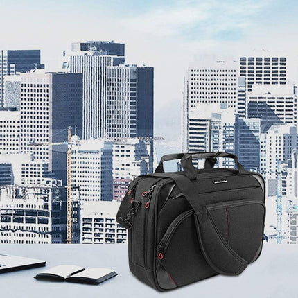 KROSER laptoptas 15,6 inch zakelijke tas laptop schoudertas waterafstotende schoudertas duurzame tablet hoes met RFID-tassen voor college/heren/vrouwen/mannen/dames