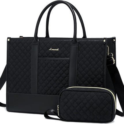 LOVEVOOK Laptoptas Dames, Waterdichte Werktas Handtas Grote Schooltas Shopper Zakelijke Tas Aktetas Lerarentas, Leren Tote Bag Notebooktas voor Kantoor Universiteit