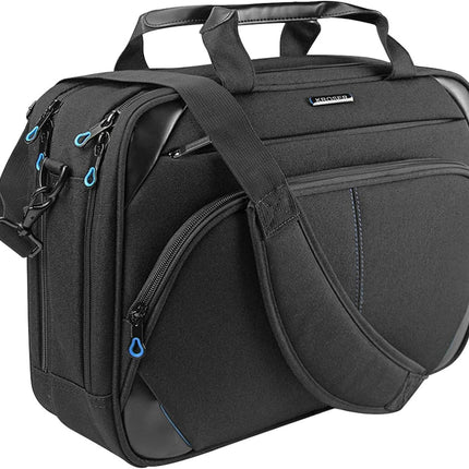 KROSER laptoptas 15,6 inch zakelijke tas laptop schoudertas waterafstotende schoudertas duurzame tablet hoes met RFID-tassen voor college/heren/vrouwen/mannen/dames