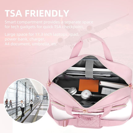 Sierra 17,3 inch laptoptas voor dames en heren, laptoptas, waterdichte aktetas voor zakenreizen, school, werktas