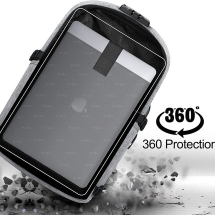 Tzowla Laptop Rugzak voor Heren,Waterdichte Antidiefstalrugzak voor School,Universiteit met USB-Oplaadpoort en Slot,14/15,6 inch Laptoptas voor Dames Jongens Meisje Vrijetijds Werk,Reisrugzak-Grijs