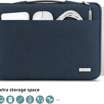 Sierra 15 15,6 inch laptophoes voor 15,6 inch HP Dell Lenovo Thinkpad Ideapad Acer ASUS Chromebook Samsung Notebook, waterdichte laptoptas/tas 15.6, denim blauw