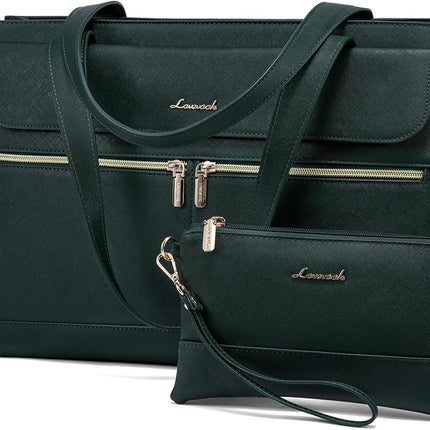 LOVEVOOK Laptoptassen voor vrouwen dames werktassen grote draagtas met laptopvak designer handtas stijlvolle PU-lederen aktetas voor school schoudertas voor kantoor en bedrijf