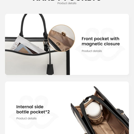 LOVEVOOK Laptoptas 15,6 inch zwarte handtas dames grote shopper tas lederen tote bag werktas schoudertas aktetas uni tas lerarentas schoudertas schoudertas voor business school