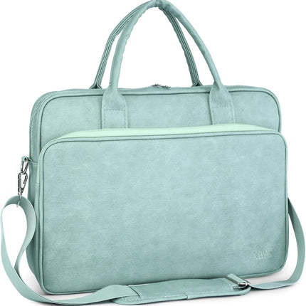 BAGZY Laptoptas 15.6 inch, Business Aktetas Werktas Laptoptas Schoudertas Lerarentas Met Schouderriem Handtas voor Kantoor