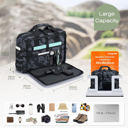 SPAHER Aktetas Heren Werktas Heren Laptoptas 14/15.6/17.3 Inch Zakelijk Tactische Tas Militaire Tas Schoudertas Messenger Bag Heren Cadeau voor Dames Heren