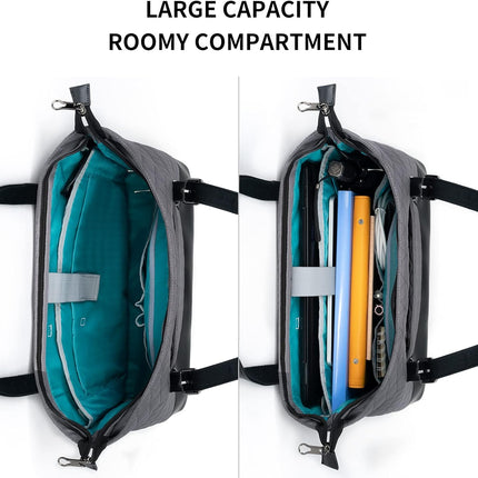 KROSER Laptoptas 15,6" Grote Schoudertas Waterafstotend Lichtgewicht Nylon Computerdraagtas Dames Stijlvolle handtas voor Werk/Bedrijf/School/Universiteit/Teizen