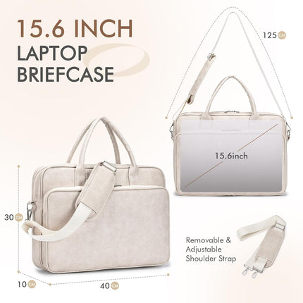 BAGZY Laptoptas 15.6 inch, Business Aktetas Werktas Laptoptas Schoudertas Lerarentas Met Schouderriem Handtas voor Kantoor