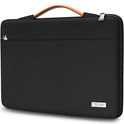 Sierra Laptop Hoes Sleeve Draagtas voor 15,6 Inch HP Lenovo Acer Dell Samsung notebook, MacBook Pro 16 Inch Cover met Intrekbare Handgreep, Zwart