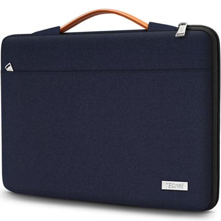 Sierra Laptop Hoes Sleeve Draagtas voor 15,6 Inch HP Lenovo Acer Dell Samsung notebook, MacBook Pro 16 Inch Cover met Intrekbare Handgreep, Donkerblauw