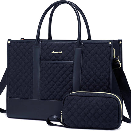 LOVEVOOK Laptoptas Dames, Waterdichte Werktas Handtas Grote Schooltas Shopper Zakelijke Tas Aktetas Lerarentas, Leren Tote Bag Notebooktas voor Kantoor Universiteit