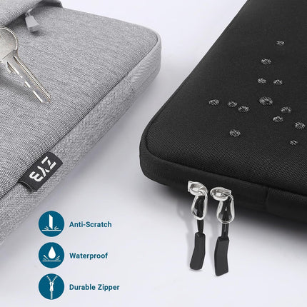 Sierra Laptoptas Hoes Sleeve beschermhoes voor 2022 MacBook Air 13.6 M2,2018-2020 MacBook Air 13 M1 A2337/A2179/A1932,2016-2022 Macbook Pro 13 M2 M1,2022-2018 Ipad Pro 12.9 M2 M1,Surface Pro etc,Grijs