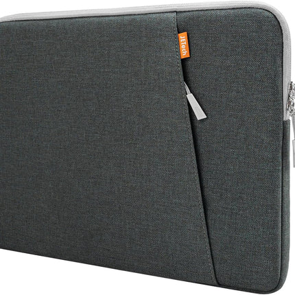 Sierra Laptop Mouw Case voor 14-Inch MacBook MacBook Air/Pro, MacBook Pro M4 / M3 / M2 / M1 2021-2024, Waterdichte Tas Hoes met Zak, Compatibel met 14 Inch Notitieboekje (Donkergrijs)