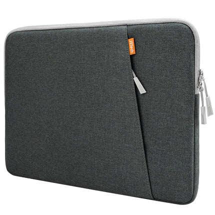 Sierra Laptop Mouw Case voor 14-Inch MacBook MacBook Air/Pro, MacBook Pro M4 / M3 / M2 / M1 2021-2024, Waterdichte Tas Hoes met Zak, Compatibel met 14 Inch Notitieboekje (Donkergrijs)