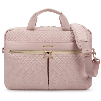 Sierra Laptoptas, 15,6-inch aktetas voor vrouwen, grote laptoptas, computertas, kantoor, reizen, zaken, roze, 17.3Inch