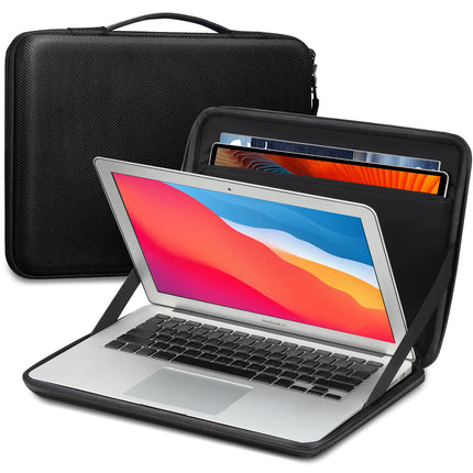 Sierra Harde laptop-cover, laptophoes voor 13,3 inch MacBook Air/Pro, 14 inch MacBook Pro M1 2021, Surface Pro X/7/6/5/4/3, schokbestendige draagtas met tabletzak voor 9,7-12,9 inch iPad Pro/Air