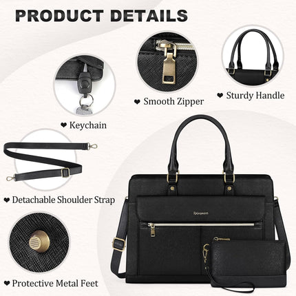 Sierra Handtas dames shopper dames groot met portemonnee 2-delige set