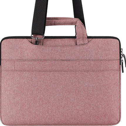Sierra 17.3 inch LaptopTas Waterdichte Zakelijke Aktetas Messenger Bag Schoudertas werktas notebooktas voor 17.3" Dell/MSI GS73VR Stealth Pro/IdeaPad/HP Envy/LG Gram/ASUS ROG,Roze
