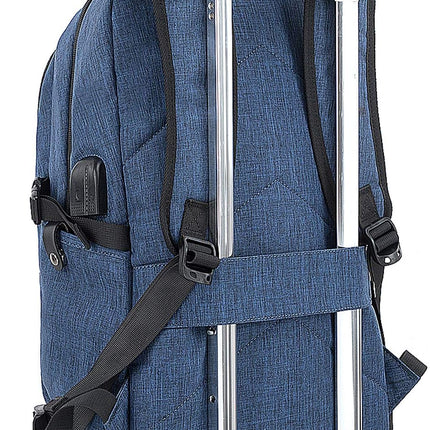 Tzowla Laptop Rugzak voor Heren,Waterdichte Antidiefstalrugzak voor School,Universiteit met USB-Oplaadpoort en Slot,14/15,6 inch Laptoptas voor Dames Jongens Meisje Werk,Reisrugzak-BlauweCamo