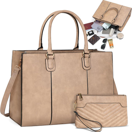 NEWHEY Laptoptassen voor vrouwen 15,6 inch laptop draagtas voor kantoor