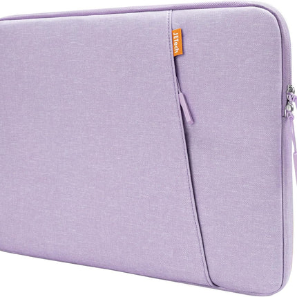 Sierra Laptop Mouw Case voor 14-Inch MacBook MacBook Air/Pro, MacBook Pro M4 / M3 / M2 / M1 2021-2024, Waterdichte Tas Hoes met Zak, Compatibel met 14 Inch Notitieboekje (Lichtpaars)