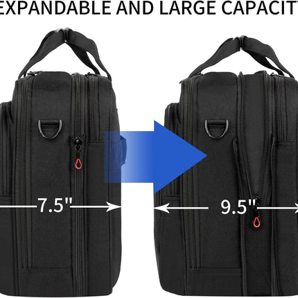 KROSER laptoptas 15,6 inch zakelijke tas laptop schoudertas waterafstotende schoudertas duurzame tablet hoes met RFID-tassen voor college/heren/vrouwen/mannen/dames